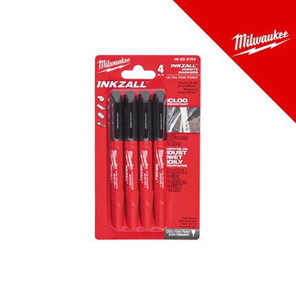 MILWAUKEE MARKER-CRNI TANKI 0,6MM 4KOM