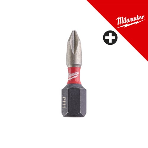 MILWAUKEE bit nastavak SHOCKWAVE PH1 25mm - 2 kom