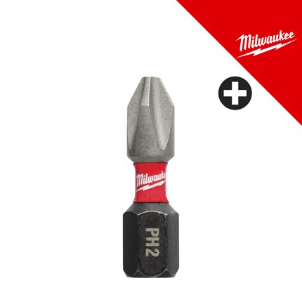 MILWAUKEE bit nastavak SHOCKWAVE PH2 25mm - 2kom