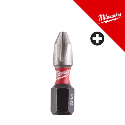 MILWAUKEE bit nastavak SHOCKWAVE PH2 25mm - 25kom