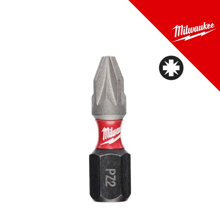 MILWAUKEE bit nastavak SHOCKWAVE PZ2 25mm - 2 kom