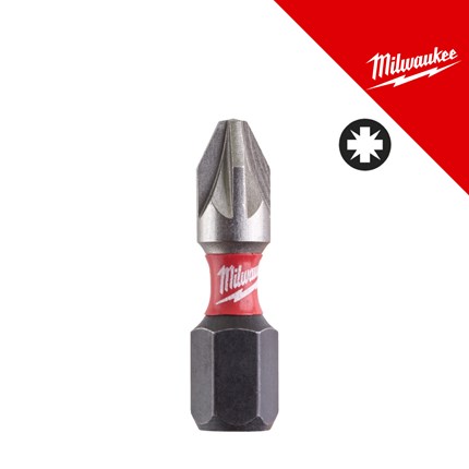 MILWAUKEE bit nastavak SHOCKWAVE PZ2 25mm, 25 kom