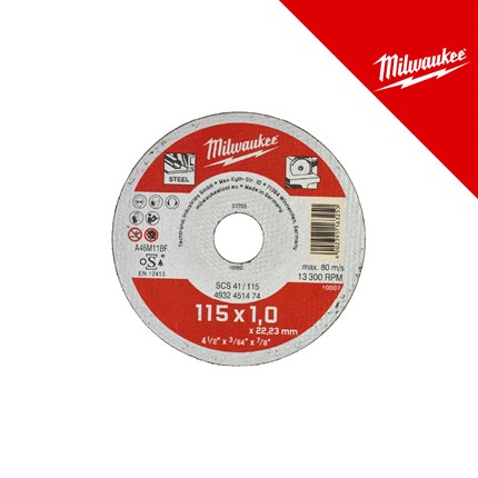 MILWAUKEE REZNA PLOČA ZA METAL CONTR. SCS41 115X1MM, 200/1