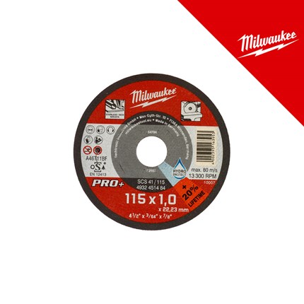 MILWAUKEE REZNA PLOČA ZA METAL PRO+ SCS41 115X1MM 200/1