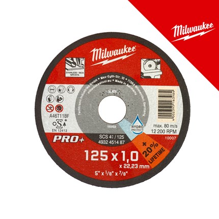 MILWAUKEE REZNA PLOČA ZA METAL PRO+ SCS41 125X1MM