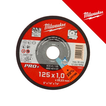 MILWAUKEE REZNA PLOČA ZA METAL SCS41 125X1MM -200KOM