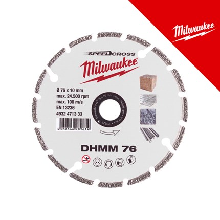 MILWAUKEE DIJAMANTNA REZNA PLOČA ZA RAZNE MATERIJALE 76 MM - 1 KOM