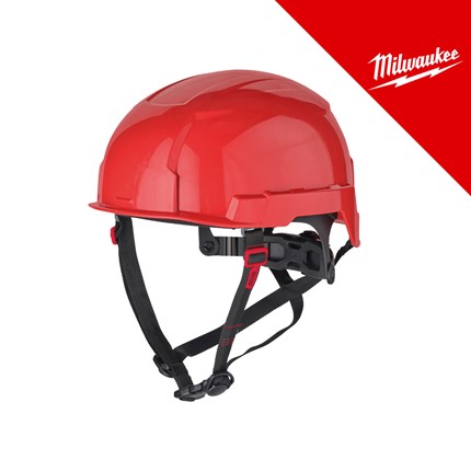 MILWAUKEE kaciga zaštitna Bolt 200 crvena ventilirana
