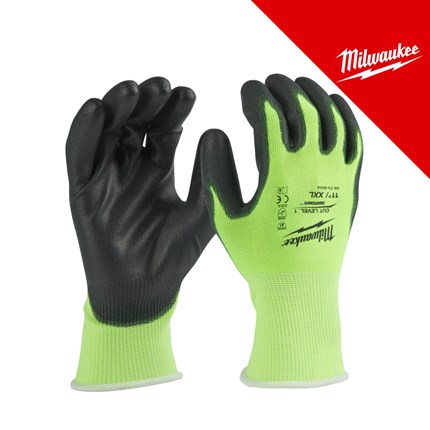 MILWAUKEE RUKAVICE OTPORNE NA REZOVE HI-VIS, RAZINA ZAŠTITE 1 - XXL/11