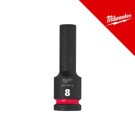 MILWAUKEE KLJUČ NASADNI UDARNI 1/2˝ DUGI 8 MM