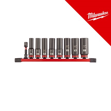 MILWAUKEE NASTAVCI UDARNI 3/8˝ 9 KOM SET