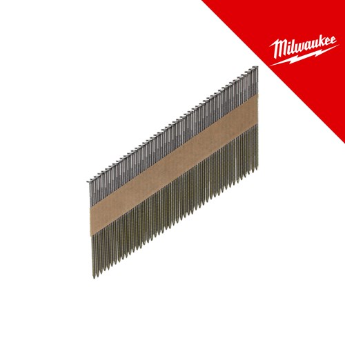 MILWAUKEE čavli D glava 34° nazubljeni 75 mm, 2200 kom