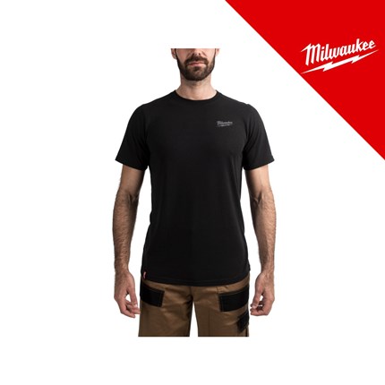 MILWAUKEE MAJICA RADNA S KRATKIM RUKAVIMA HT SS LAGANA CRNA, vel. S