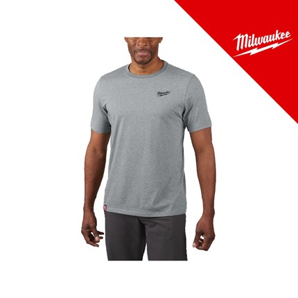 MILWAUKEE MAJICA RADNA S KRATKIM RUKAVIMA HT SS LAGANA SIVA, vel. XXL