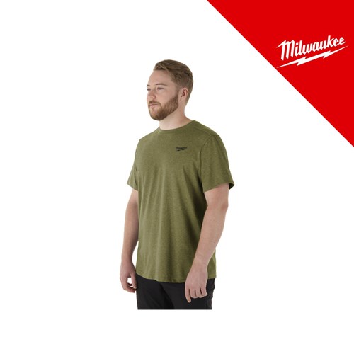 MILWAUKEE MAJICA RADNA S KRATKIM RUKAVIMA HT SS LAGANA ZELENA, vel. XXL