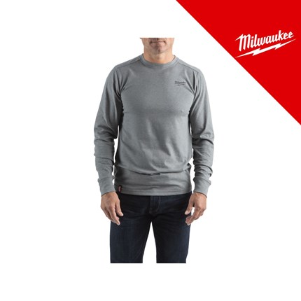 MILWAUKEE MAJICA RADNA S DUGIM RUKAVIMA HT LS LAGANA SIVA, vel. M