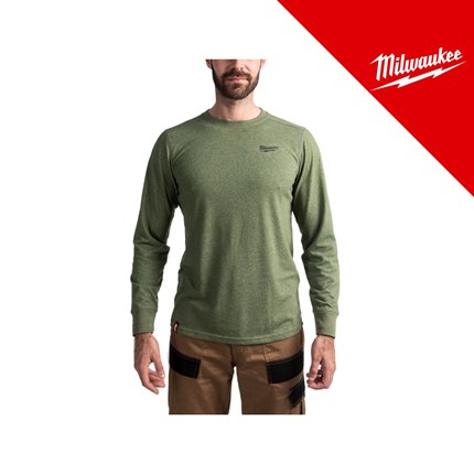 MILWAUKEE MAJICA RADNA S DUGIM RUKAVIMA HT LS LAGANA ZELENA, vel. L