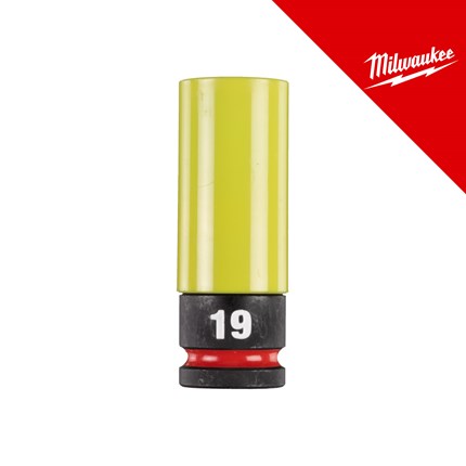MILWAUKEE KLJUČ NASADNI UDARNI SHOCKWAVE S PLASTIČNOM ZAŠTITOM 1/2˝ 19 mm