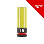 MILWAUKEE KLJUČ NASADNI UDARNI SHOCKWAVE S PLASTIČNOM ZAŠTITOM 1/2˝ 19 mm