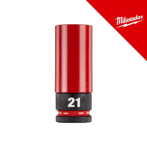 MILWAUKEE KLJUČ NASADNI UDARNI SHOCKWAVE S PLASTIČNOM ZAŠTITOM 1/2˝ 21 mm