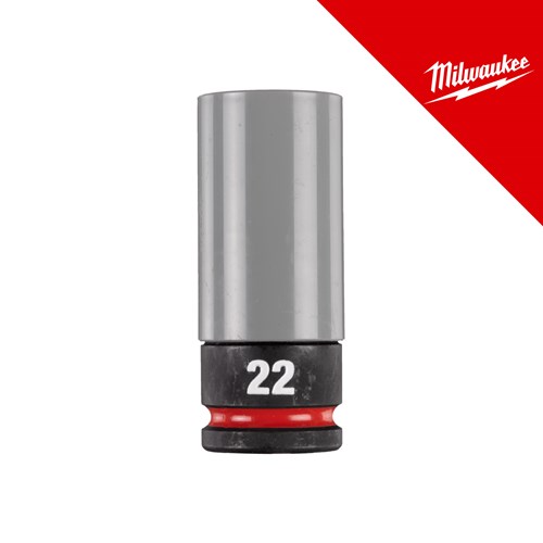 MILWAUKEE KLJUČ NASADNI UDARNI SHOCKWAVE S PLASTIČNOM ZAŠTITOM 1/2˝ 22 mm