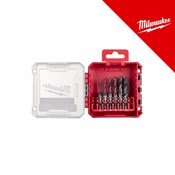 MILWAUKEE 1/4˝ KOMBINIRANO SVRDLO ZA BUŠENJE I UREZIVANJE HSS-G, 6 KOM. (KUTIJA USKLAĐENA SA SUSTAVOM PACKOUT)