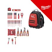 MILWAUKEE PACKOUT RUKSAK ZA ELEKTRIČARE S RUČNIM ALATOM 76 KOM.