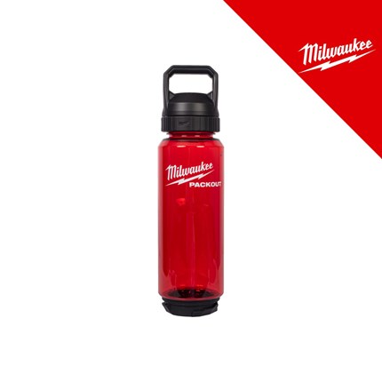 MILWAUKEE PACKOUT BOCA PLASTIČNA PROZIRNA CRVENA 1005 ML