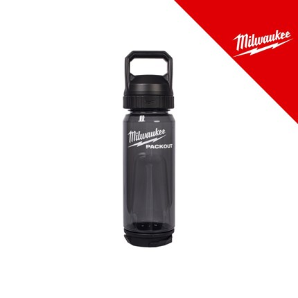 MILWAUKEE PACKOUT BOCA PLASTIČNA PROZIRNA CRNA 740 ML