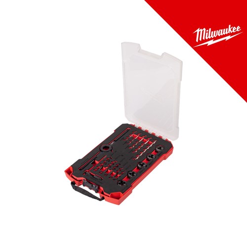 MILWAUKEE SET NAREZNICA M3-M8, UREZNICA M3-M8 I SVRDLA, 17 KOM.