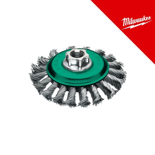 MILWAUKEE BLAGO LONČASTA GRUBA ČETKA M14 100x12 INOX KN. 0.5, 1 KOM.