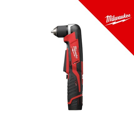 MILWAUKEE 12V AKU KUTNA BUŠILICA, u kutiji sa 2x2Ah baterijama i punjačem (M12RAD-202B - 4933441215)