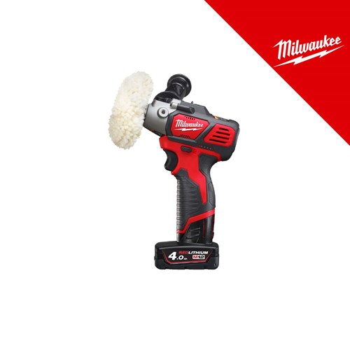MILWAUKEE 12V AKU POLIRKA 76mm, u X koferu sa 1x2Ah i 1x4Ah baterijama i punjačem (M12BPS-421X - 4933447799)
