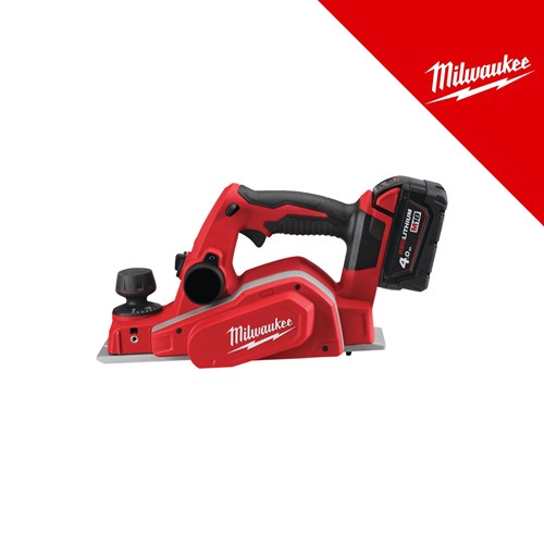 MILWAUKEE 18V AKU BLANJALICA, u C koferu sa 2x4Ah baterijama i punjačem (M18BP-402C - 4933451114)
