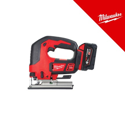 MILWAUKEE 18V AKU UBODNA PILA, u C koferu sa 2x4Ah baterijama i punjačem (M18BJS-402C - 4933451389)