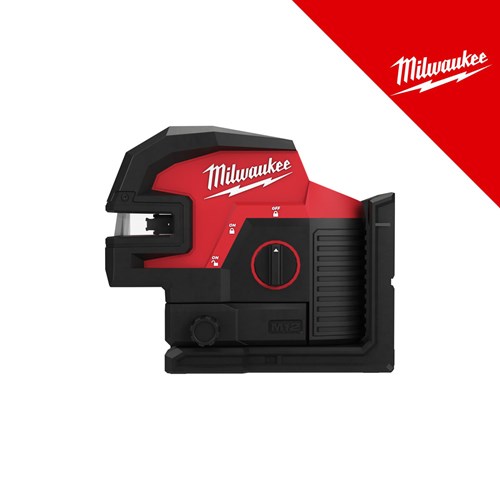 MILWAUKEE 12V AKU LASERSKI NIVELIR 4 točke zelena zraka, u C koferu bez punjača i baterija (M12CLL4P-0C  - 4933479202)