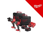 MILWAUKEE 18V AKU KOMPLET ALATA, u X koferu sa 2x5Ah baterijama i punjačem (M18FPP2B3-502XEU - 4933492521)