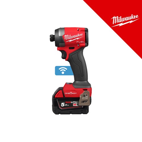 MILWAUKEE 18V AKU UDARNI IZVIJAČ 1/4 prihvat, 226 Nm, u X koferu sa 2x5Ah baterijama i sa punjačem (M18ONEID3-502X - 4933492804)