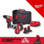 MILWAUKEE 12V AKU KOMPLET ALATA POWERPACK, u X koferu sa 2x5Ah baterijama i punjačem (M12FPP2BG2-502X - 4933500138)