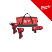 MILWAUKEE 12V AKU KOMPLET ALATA, u X koferu sa 2x2Ah baterijama i punjačem u torbi(M12BLPP2D-202B - 4933500139)