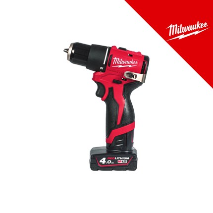 MILWAUKEE 18V AKU UDARNA BUŠILICA, 40 Nm, u C koferu sa 2x4Ah baterijama i punjačem (M12BLPDRC-402C - 4933500424)