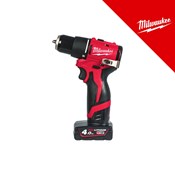 MILWAUKEE 18V AKU UDARNA BUŠILICA, 40 Nm, u C koferu sa 2x4Ah baterijama i punjačem (M12BLPDRC-402C - 4933500424)