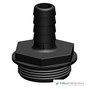Tail 19mm 1 1/2˝ BSP Black