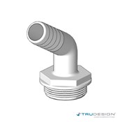 Aquavalve 120° 25mm 1 1/2˝ BSP White