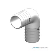 Connector 90° 38mm White