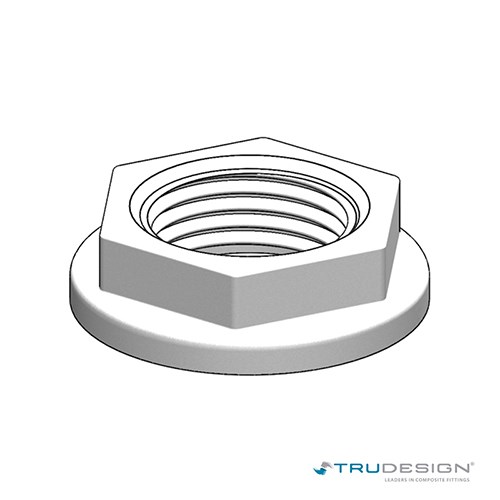 Nut Backing 1˝ BSP White