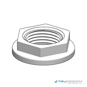 Nut Backing 1˝ BSP White