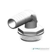 Tank Fitting 90° 38mm 1 1/2˝ BSP White