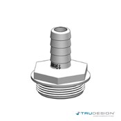 Tank Fitting 38mm 1 1/2˝ BSP White