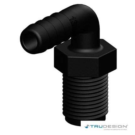 Tail 16mm  1/2˝ BSP Long Thread 90°
